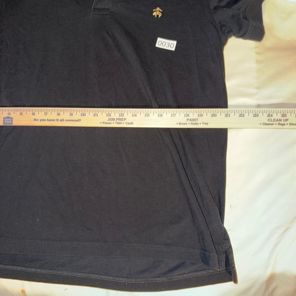 Brooks Brothers Mens XL Black Pique Short Sleeve Polo Shirt Golden Fleece - Picture 4 of 5